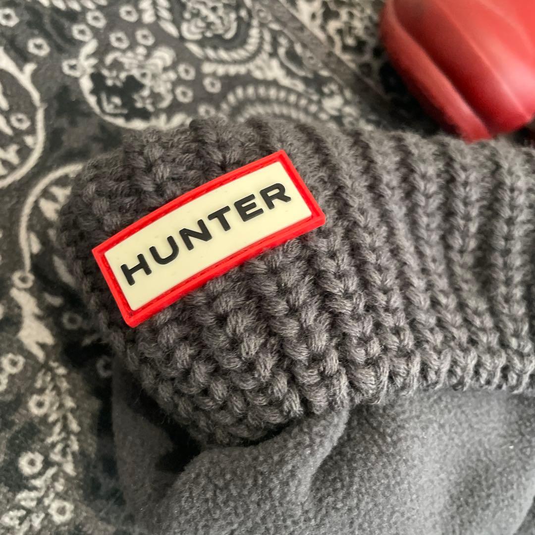 HUNTER レッド ロングブーツ　長靴　レインブーツ