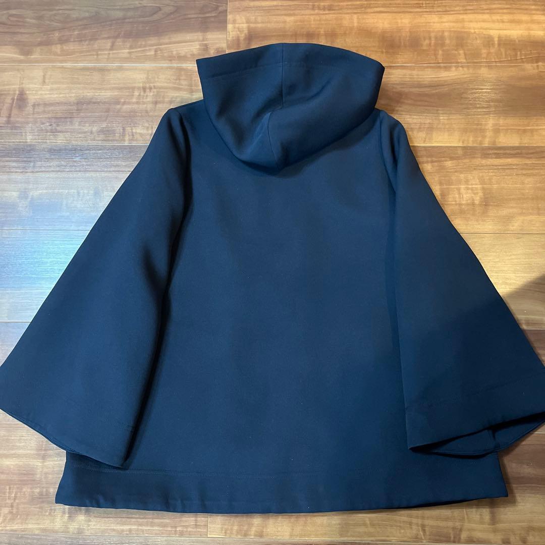 エムプルミエ ❤︎ トリプルクロスフーディショートコート ネイビー34
