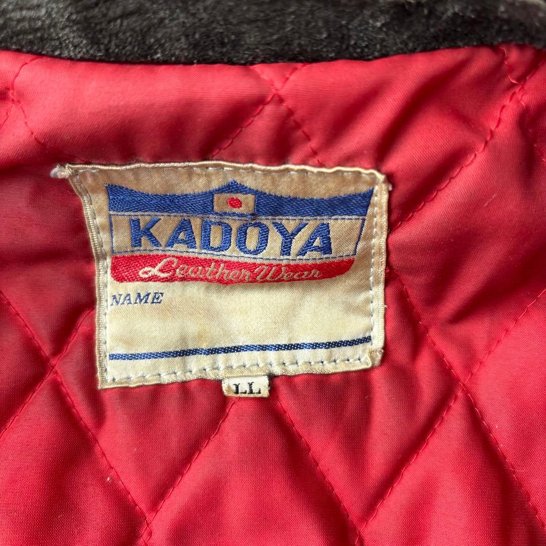 KADOYA カドヤ ライダースジャケット シングル　レザージャケット XL