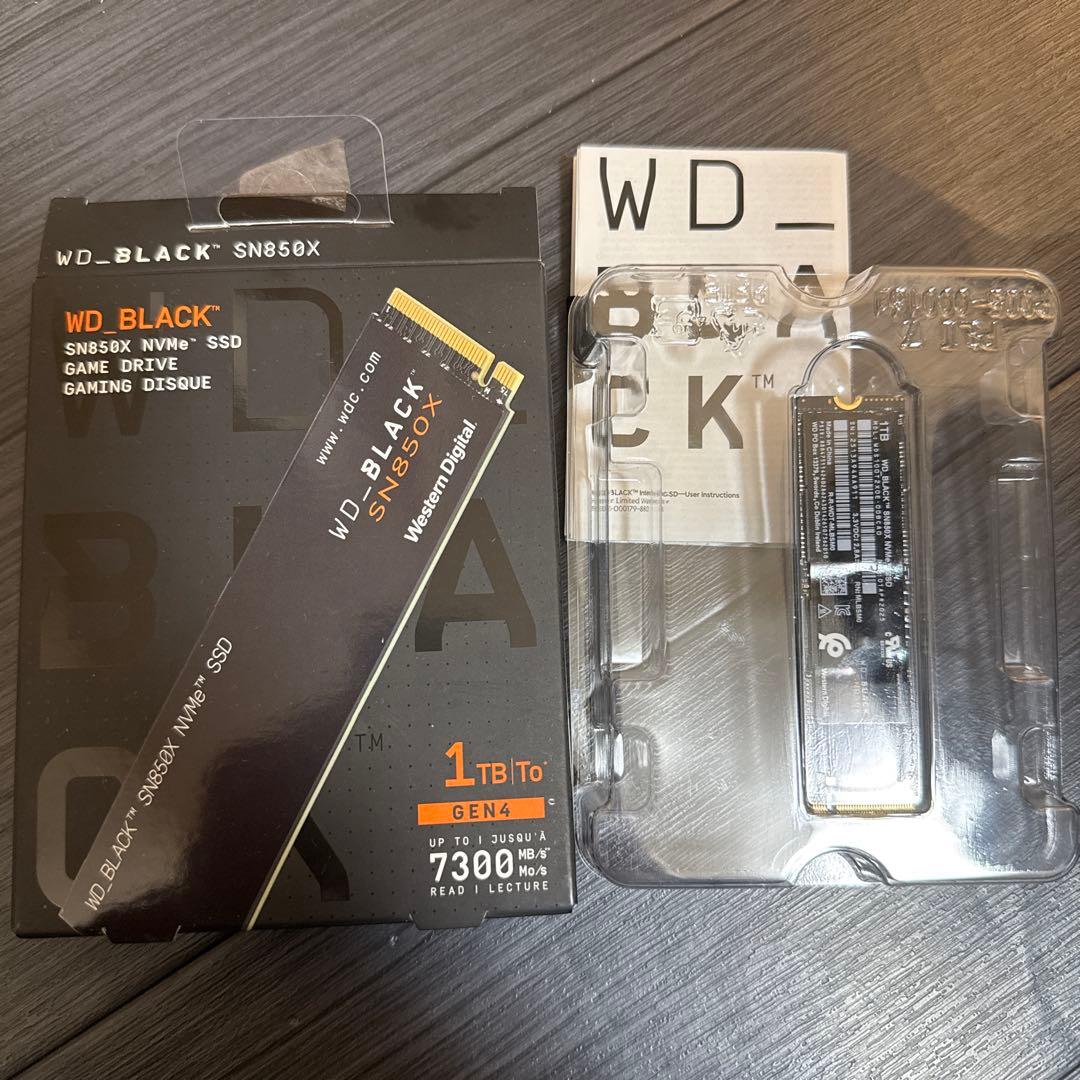 WD BLACK SN850X NVMe SSD 1TB メモリ　RAM