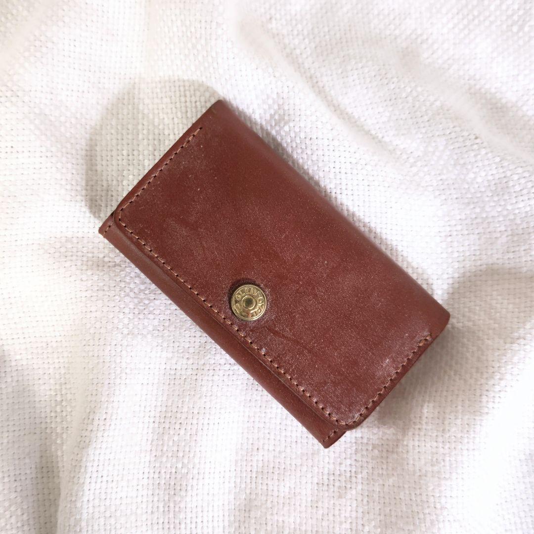 グレンロイヤルGLENブライドルレザーカードケース名刺入れ茶