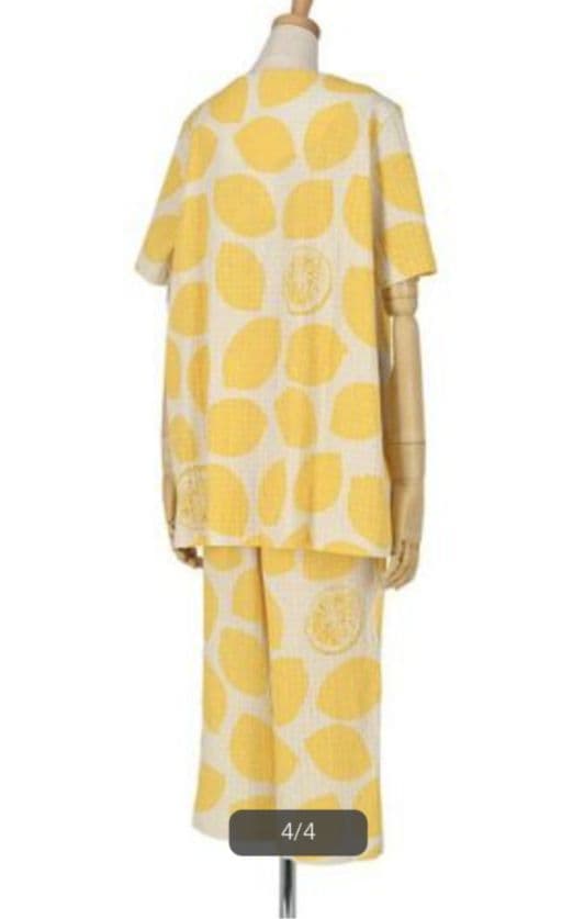 新品タグ付き ワコール マタノアツコ パジャマ ルームウェア レモン 3L