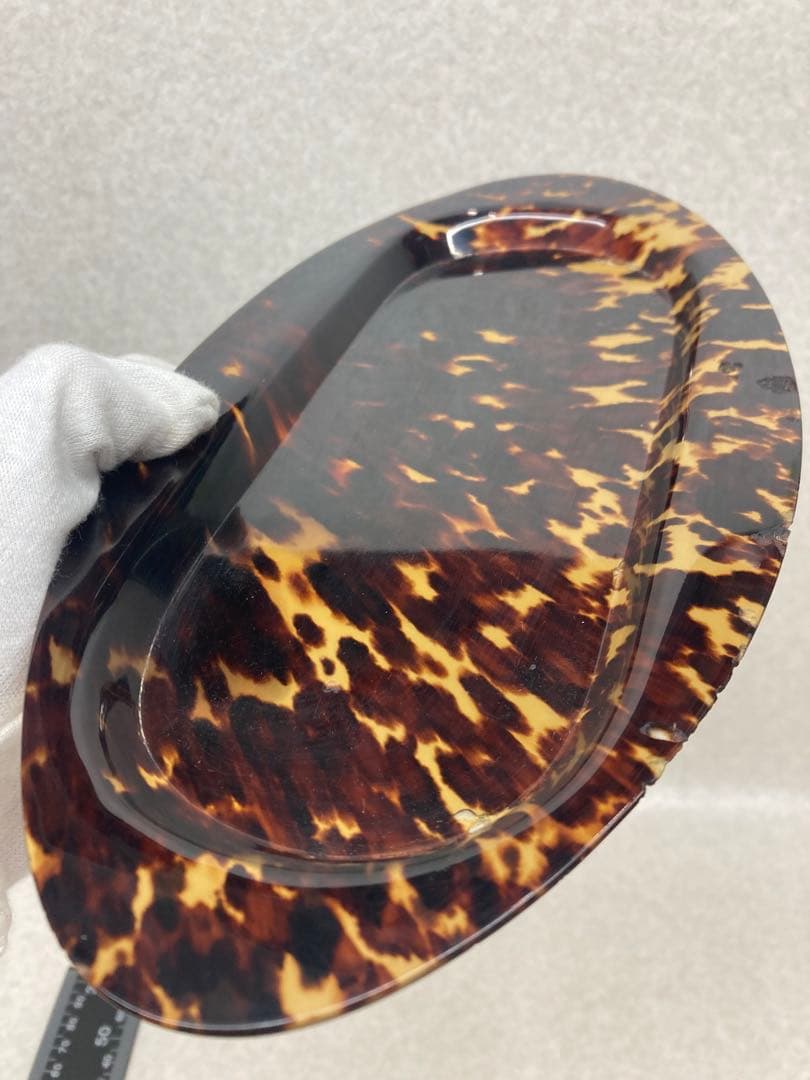 D0104）希少 中国古美術 文房具 水盤 鼈甲水盤 本鼈甲 天然べっ甲