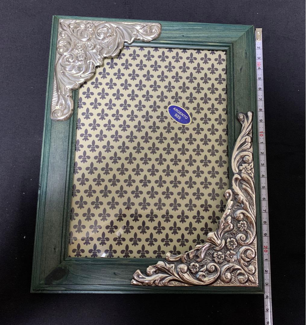 RAGGIヴィンテージ アルジェント925 ローマン フォトフレーム イタリア製