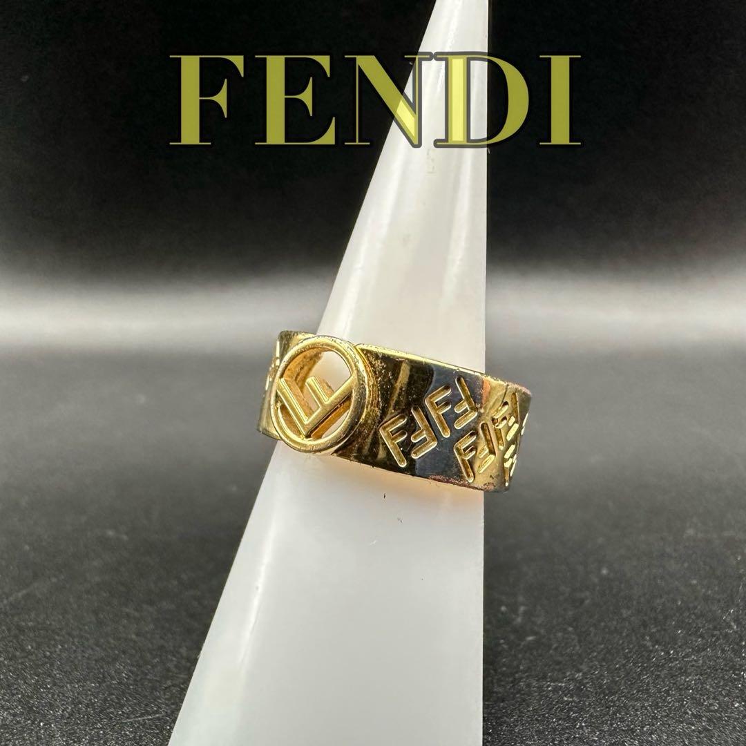 極美品✨　FENDI　フェンディ　リング　指輪　エフイズ　ゴールド　1568