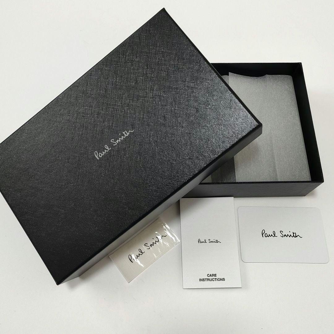 【新品未使用品】ポールスミス　長財布　ラウンドジップ　マルチストライプ　箱付き