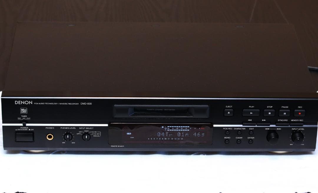 DENON DMD-800　MDプレーヤー/レコーダー　 日本製　ブラック