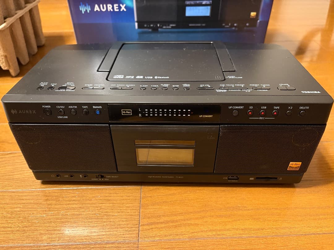 AUREX CDラジカセ TY-AK21 2025年9月購入 3年長期保証付き