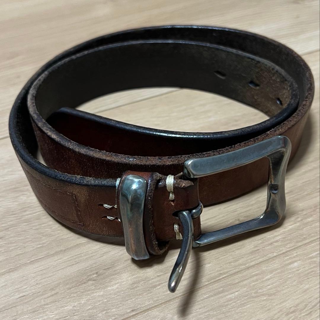 VINTAGE WORKS レザーベルト ブラウン