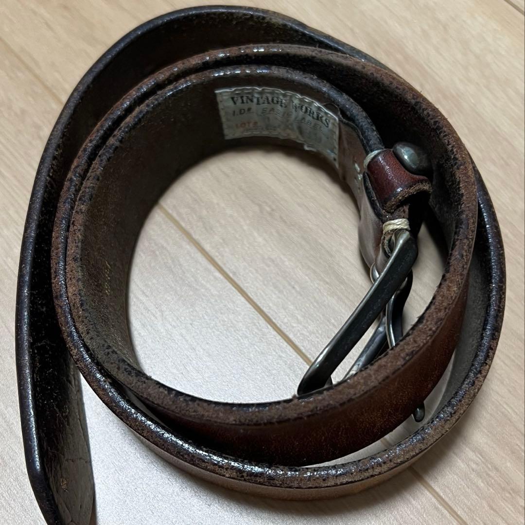 VINTAGE WORKS レザーベルト ブラウン