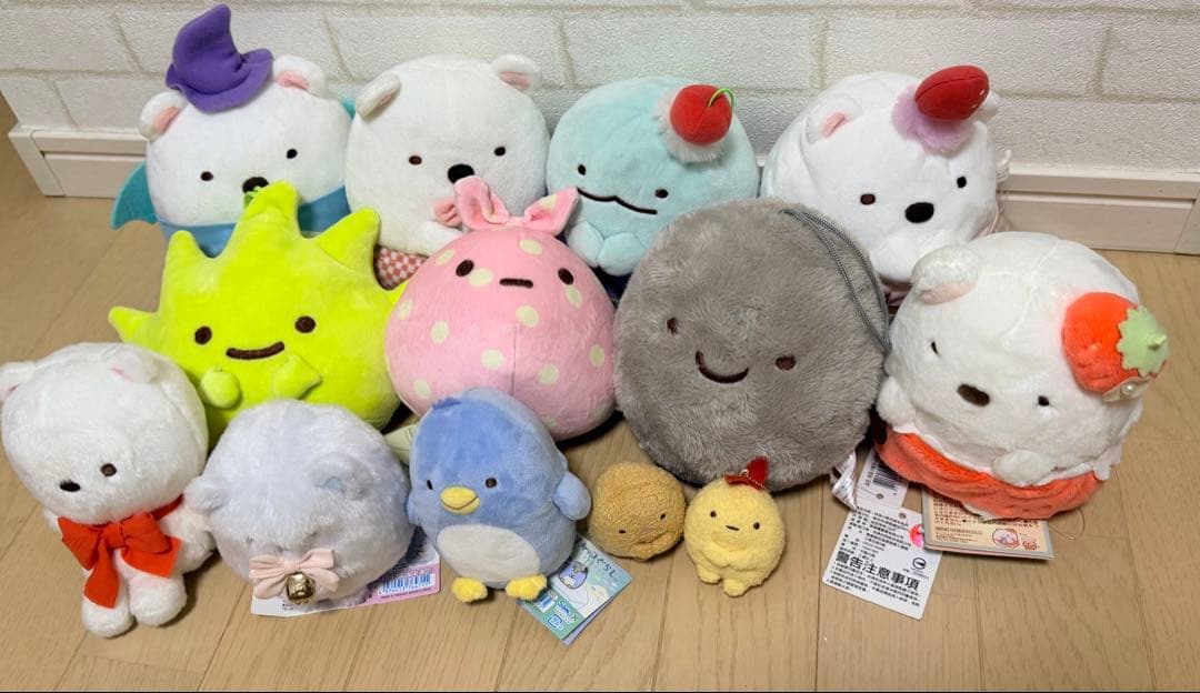 すみっコぐらし いろいろセット　てのりぬいぐるみ　一番くじ