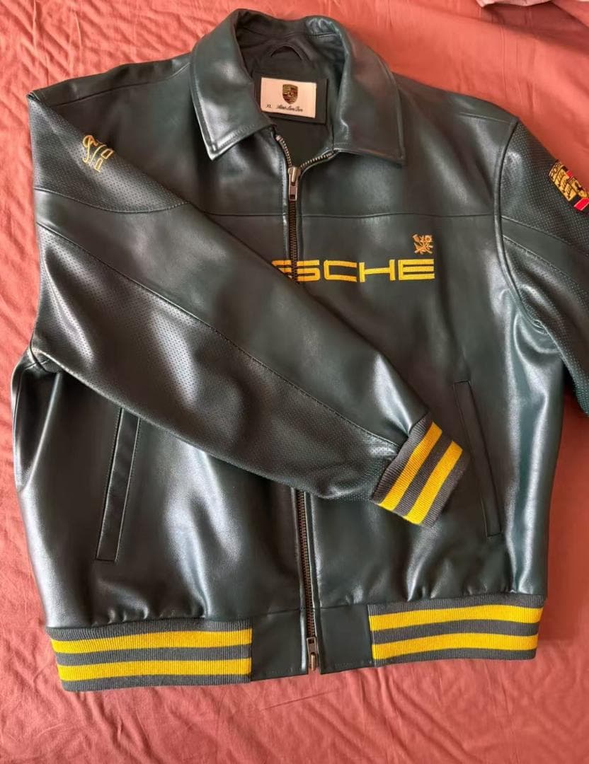 即日発送 Aimé Leon Dore x Porsche レザージャケットXL