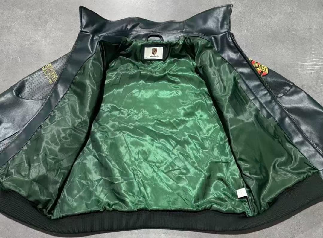 即日発送 Aimé Leon Dore x Porsche レザージャケットXL