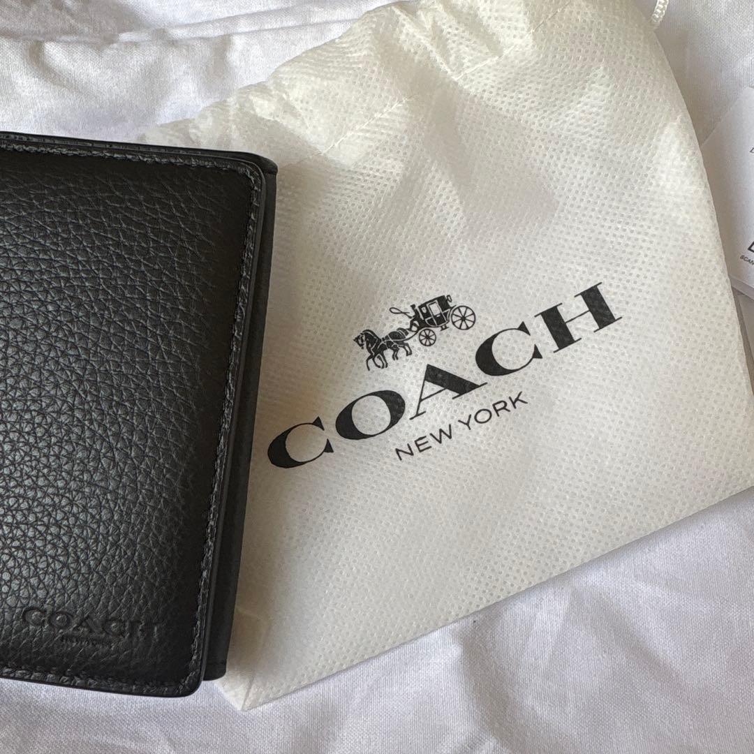 コーチ名刺入れ　ブラック　未使用