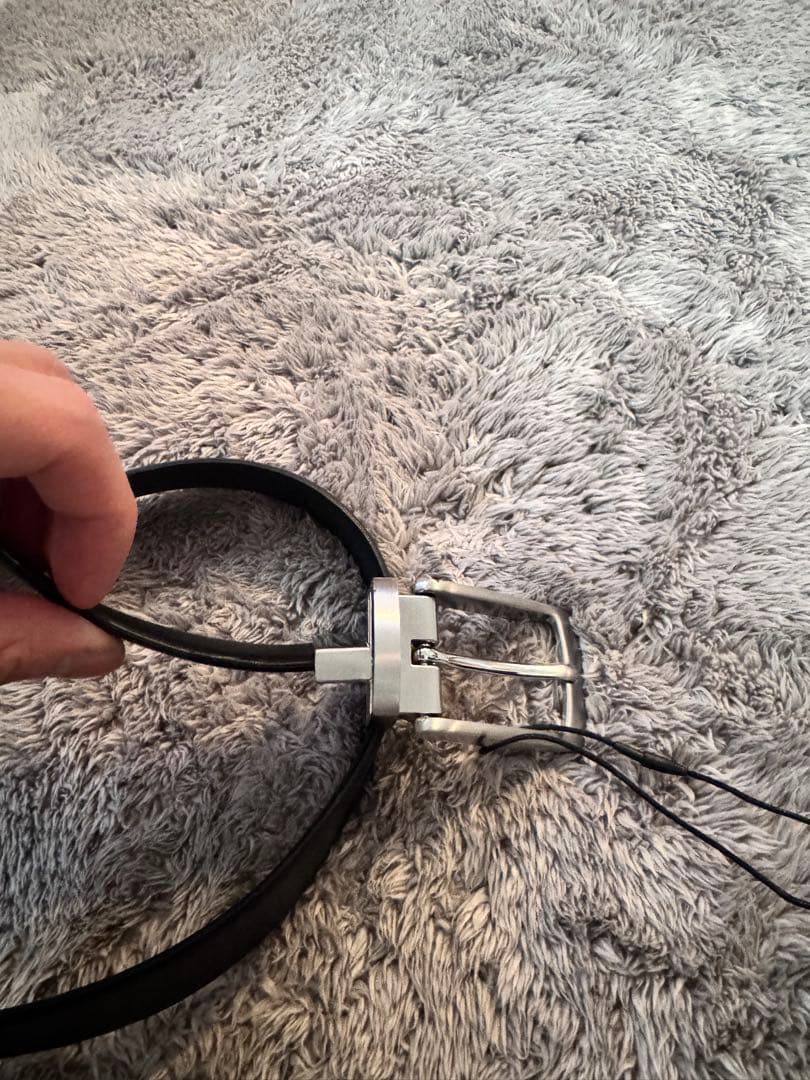 Theory reversible belt ブラック、ネイビー34