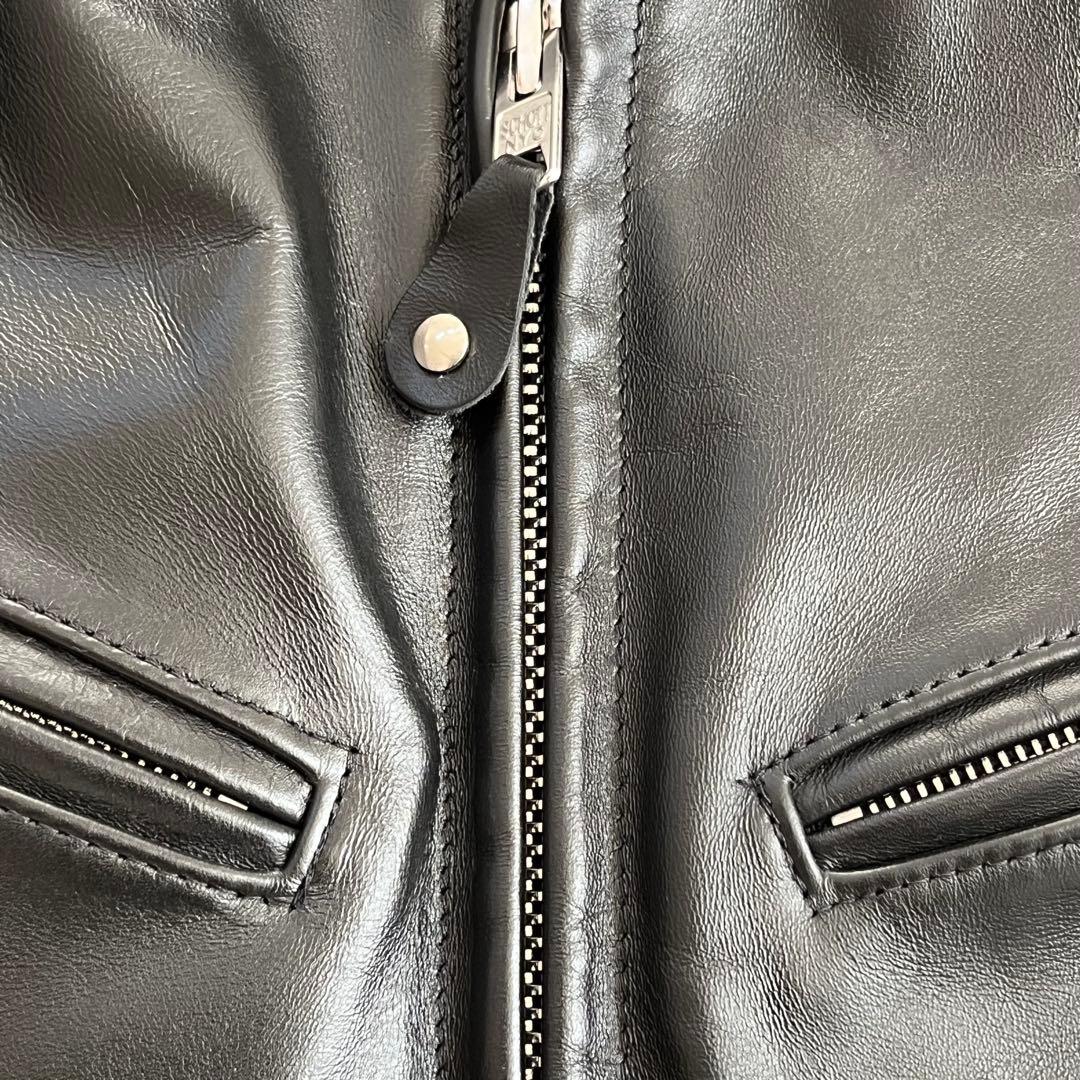 美品！36 Schott 641XXHホースハイド 家着用のみシングルライダース