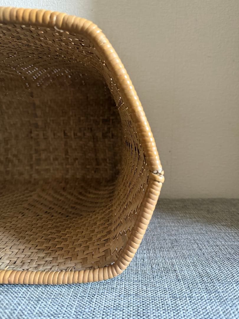 竹籠バッグ かごバック 竹籠 買い物かご マルシェ vintage