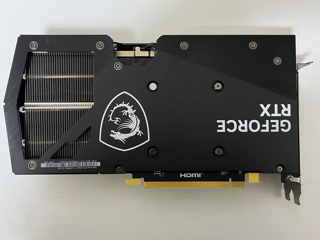 グラフィックボード・グラボ・ビデオカード MSI GeForce RTX 4060 Ti GAMING X 16G