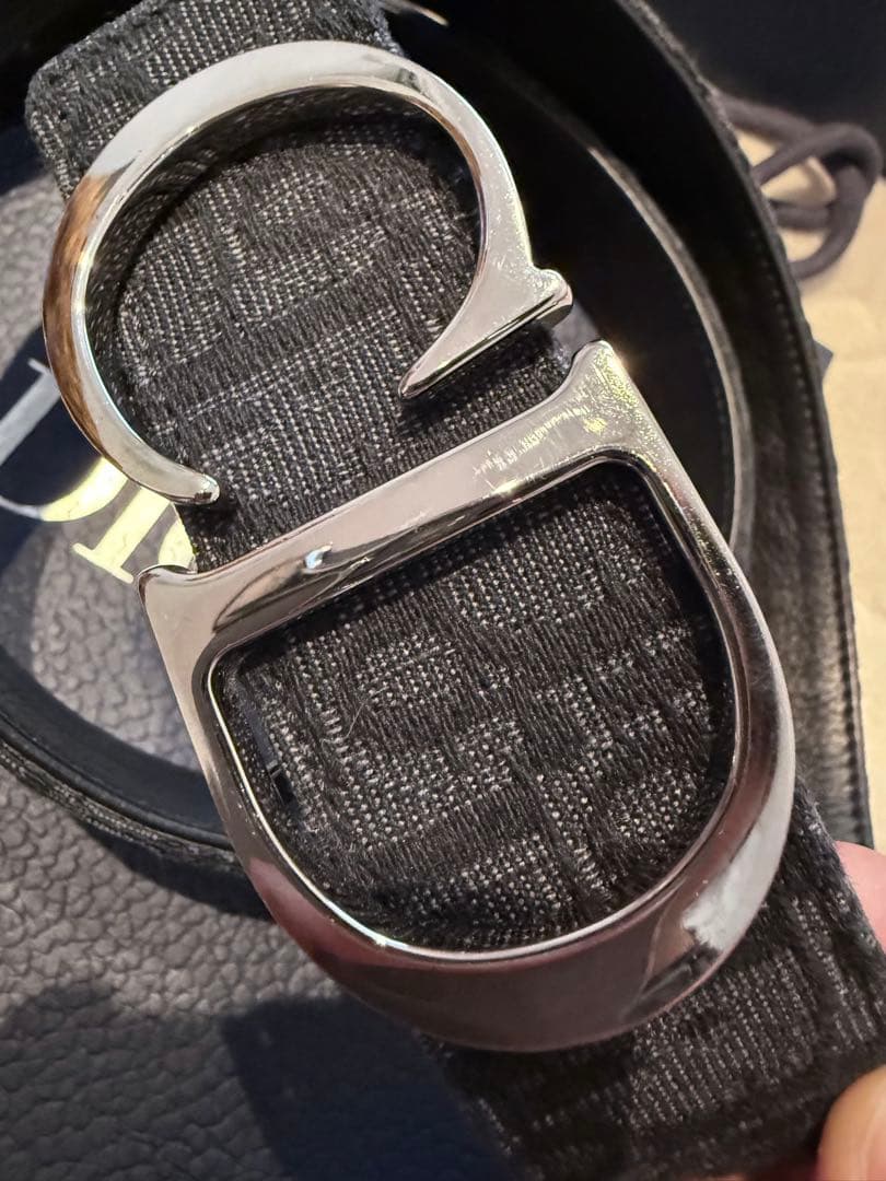 Dior CDロゴバックル ブラックベルト