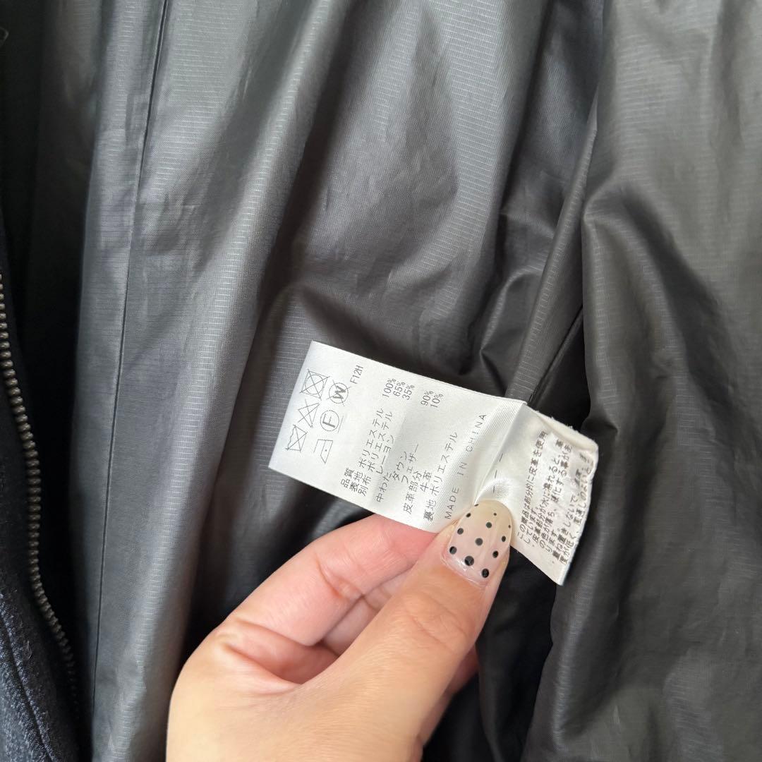 美品 J.PRESS 千鳥 グレンチェック ロング ダウン コート 11