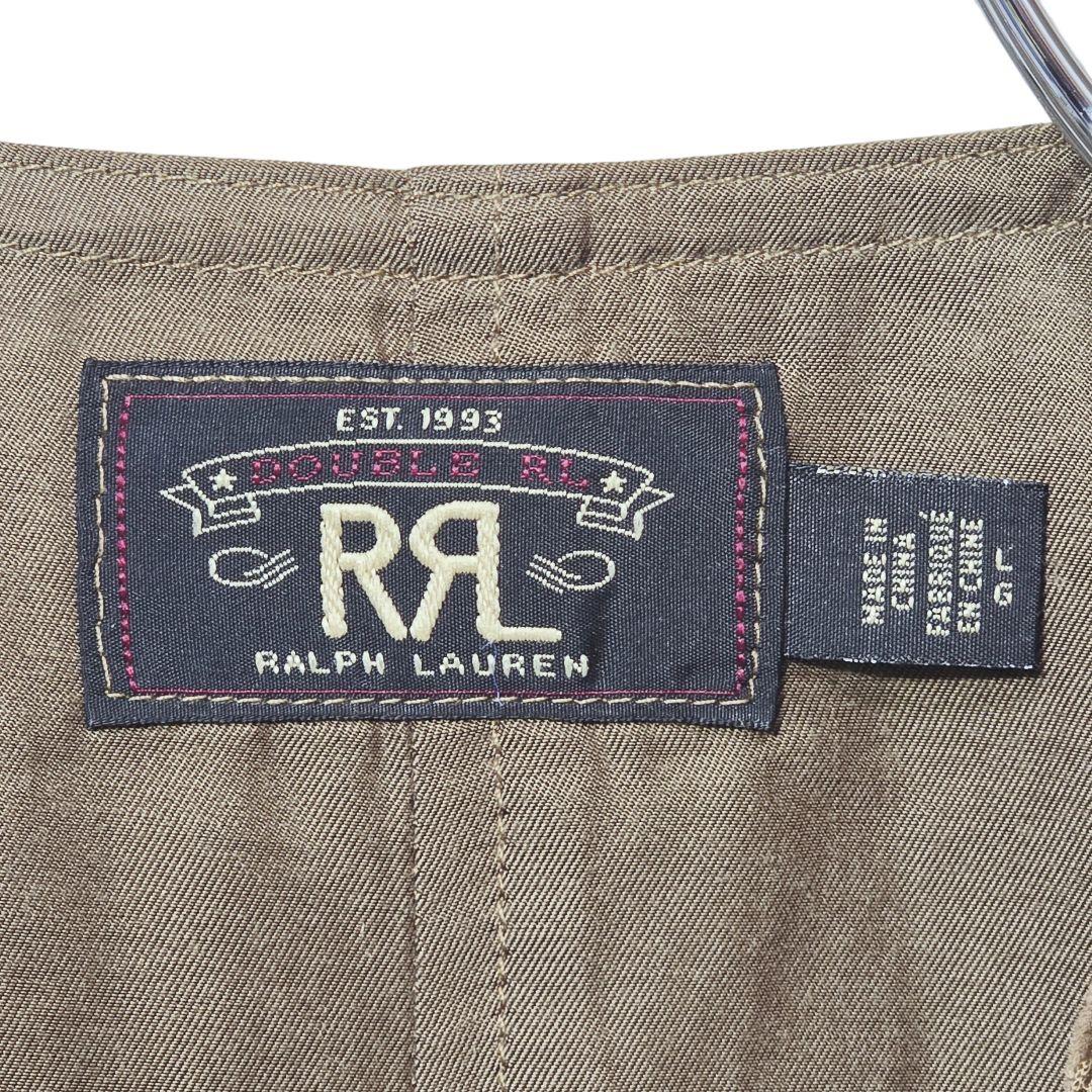 RRL コーデュロイ ワークベスト ブラウン L ヴィンテージ