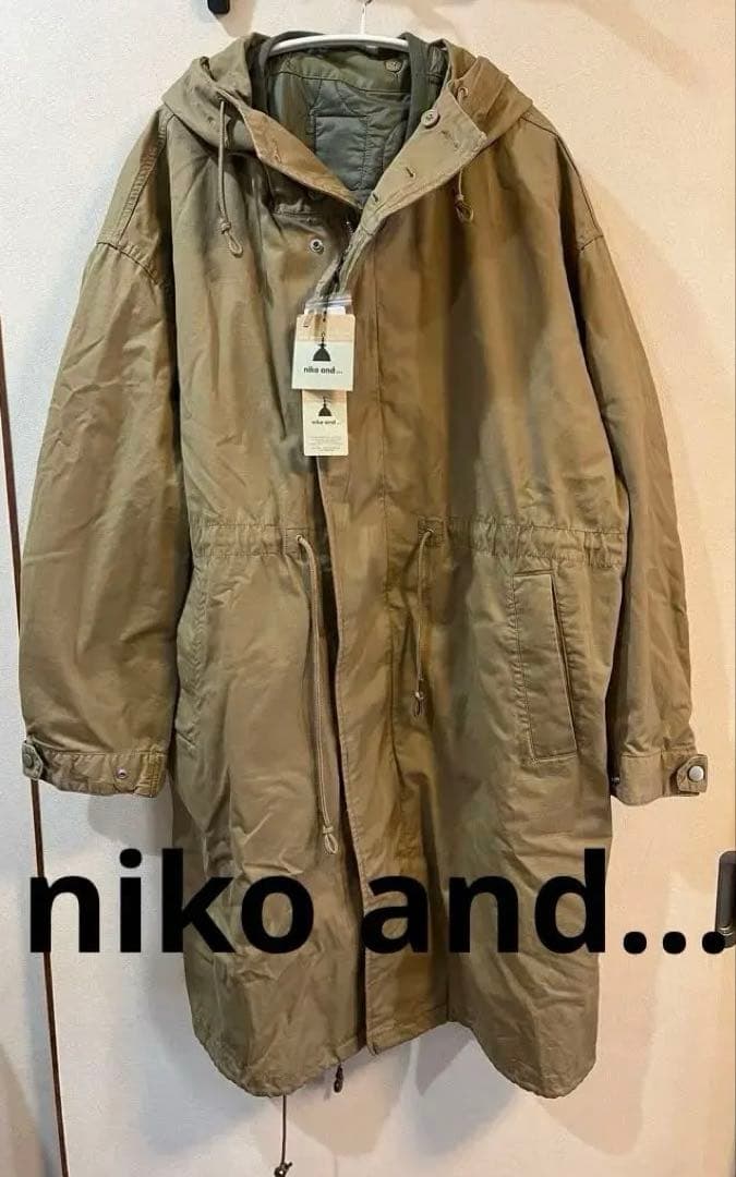 niko and...ライナーセットスタンドコート　キャメルM