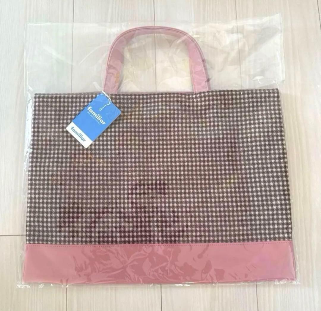 新品ファミリア　デニムバッグ　ピンク　クリスマス　ホリデー トートバッグ