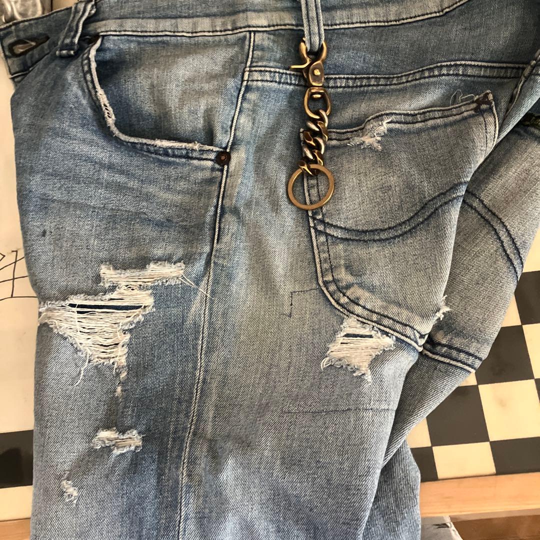 ブラス製　キーチェーン　シルバーメッキパーツ使用　新品未使用！