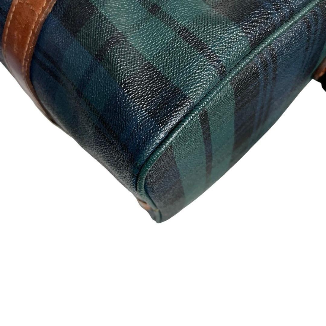 良品　ポロラルフローレン　ボストンバッグ　チェック柄　PVC