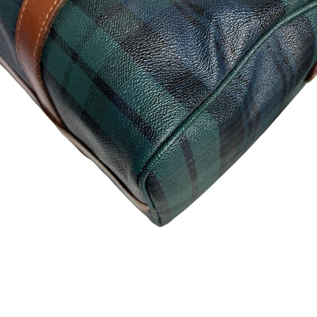 良品　ポロラルフローレン　ボストンバッグ　チェック柄　PVC