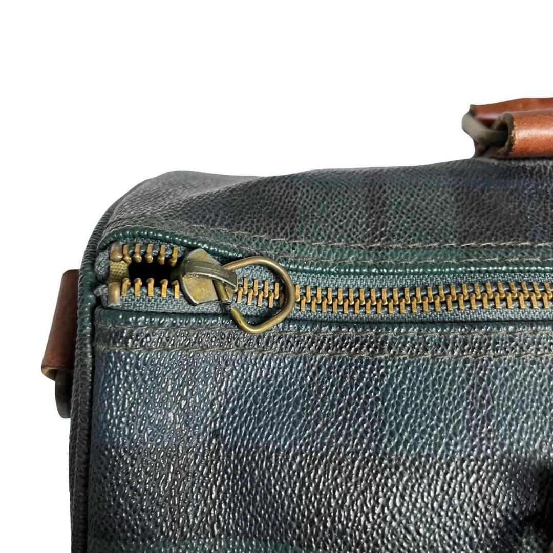 良品　ポロラルフローレン　ボストンバッグ　チェック柄　PVC