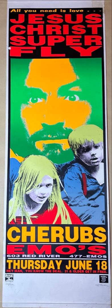 KOZIK JESUS CHRIST SUPER FLYシルクスクリーンポスター