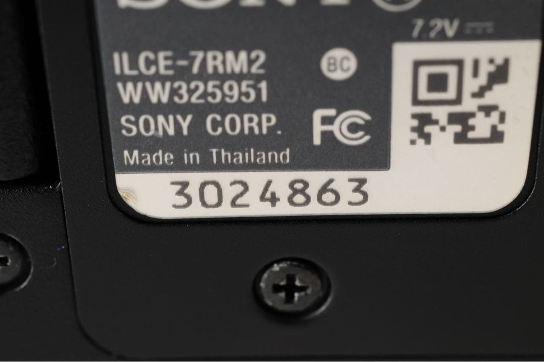 【美品】 ソニー SONY 7RM2 α7R II シャッター回数:9,722回