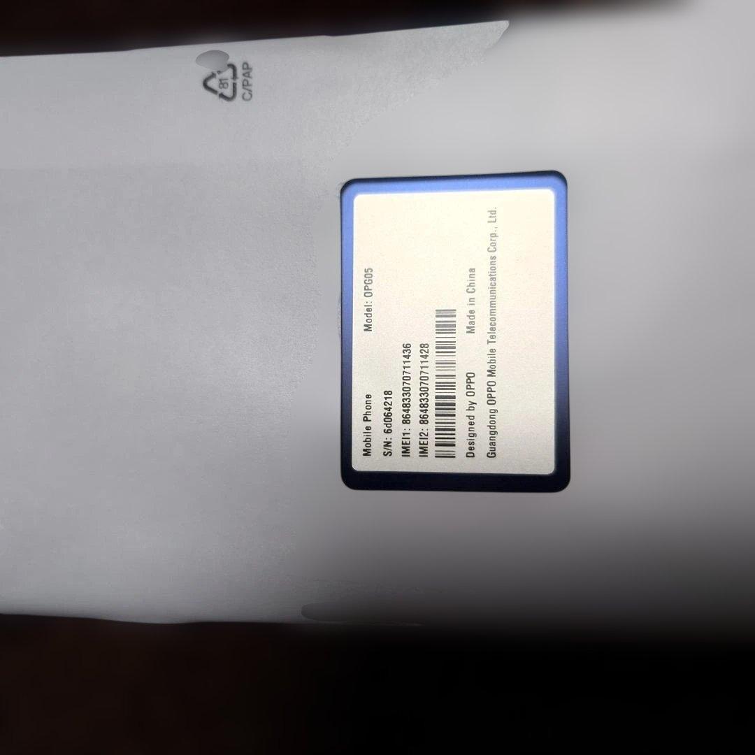 開封済新品即発送IMEI両方⭕️ oppo reno 13a ルミナスネイビー