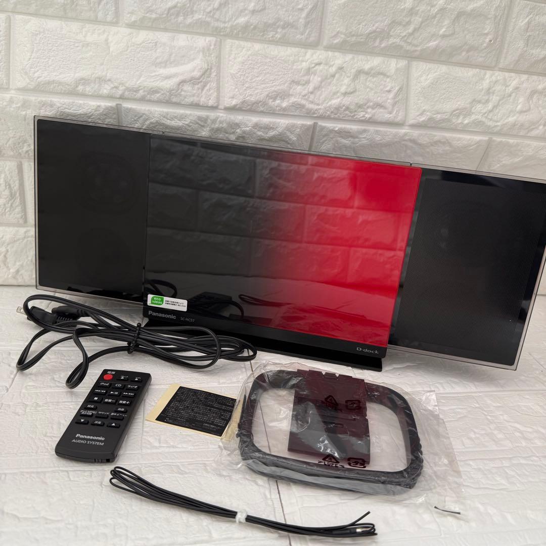 超美品Panasonic コンパクトステレオシステムD-Dock SC-HC57