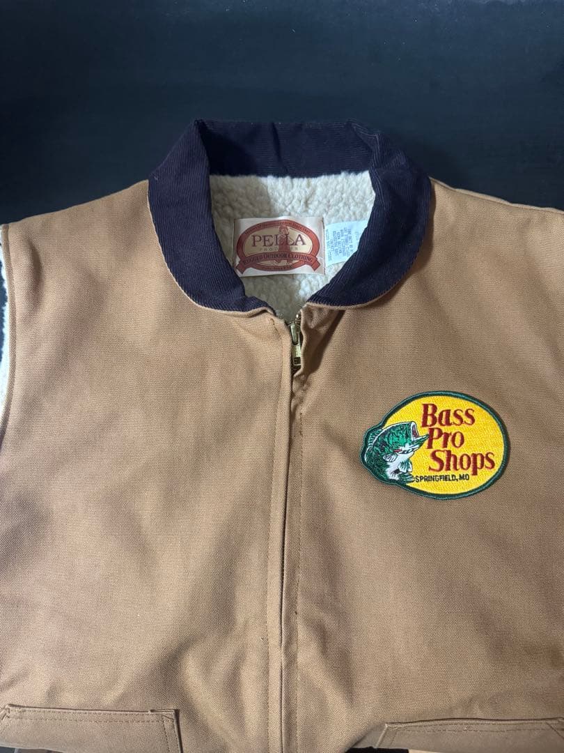 未使用品　Bass pro shops USA製　ダックボアベスト　pella