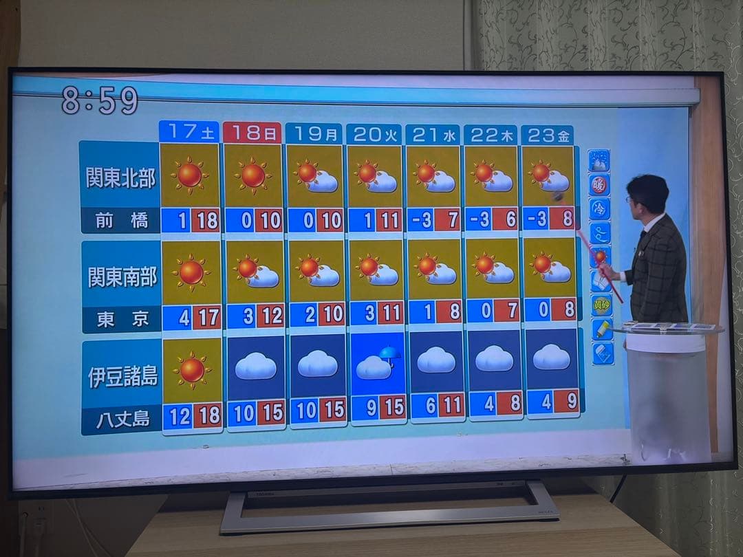 【美品】東芝 REGZA 4K液晶テレビ 65M540X 65インチ