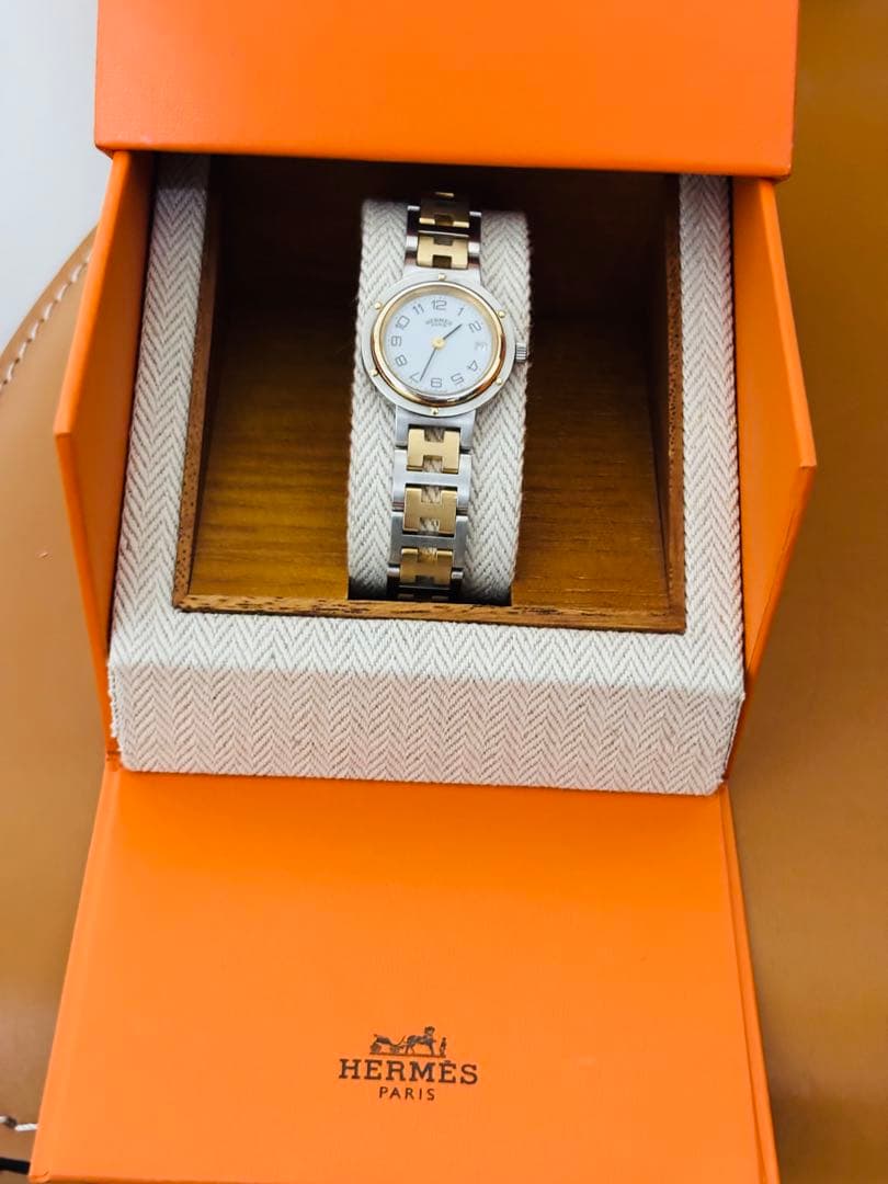 エルメス　クリッパー コンビ　美品