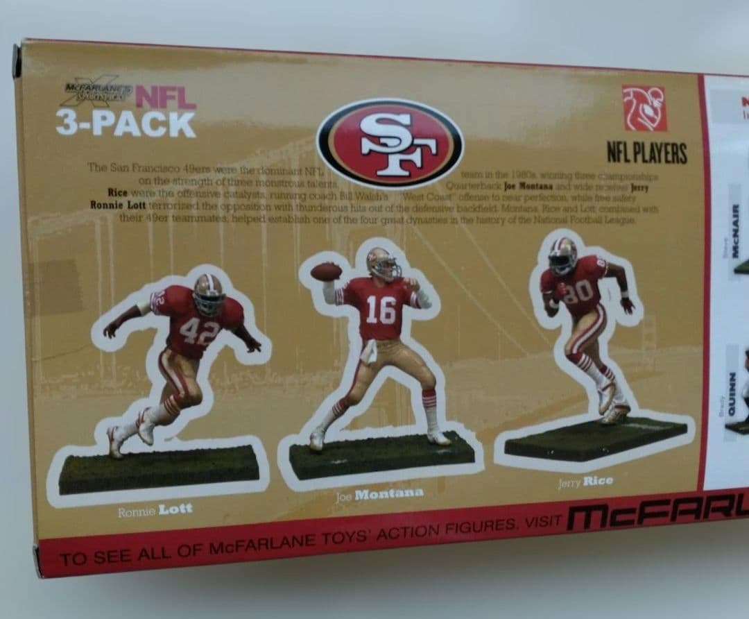 チ*マ様 (限定品/未開封品)マクファーレンNFL 3-Pack/49ers フ