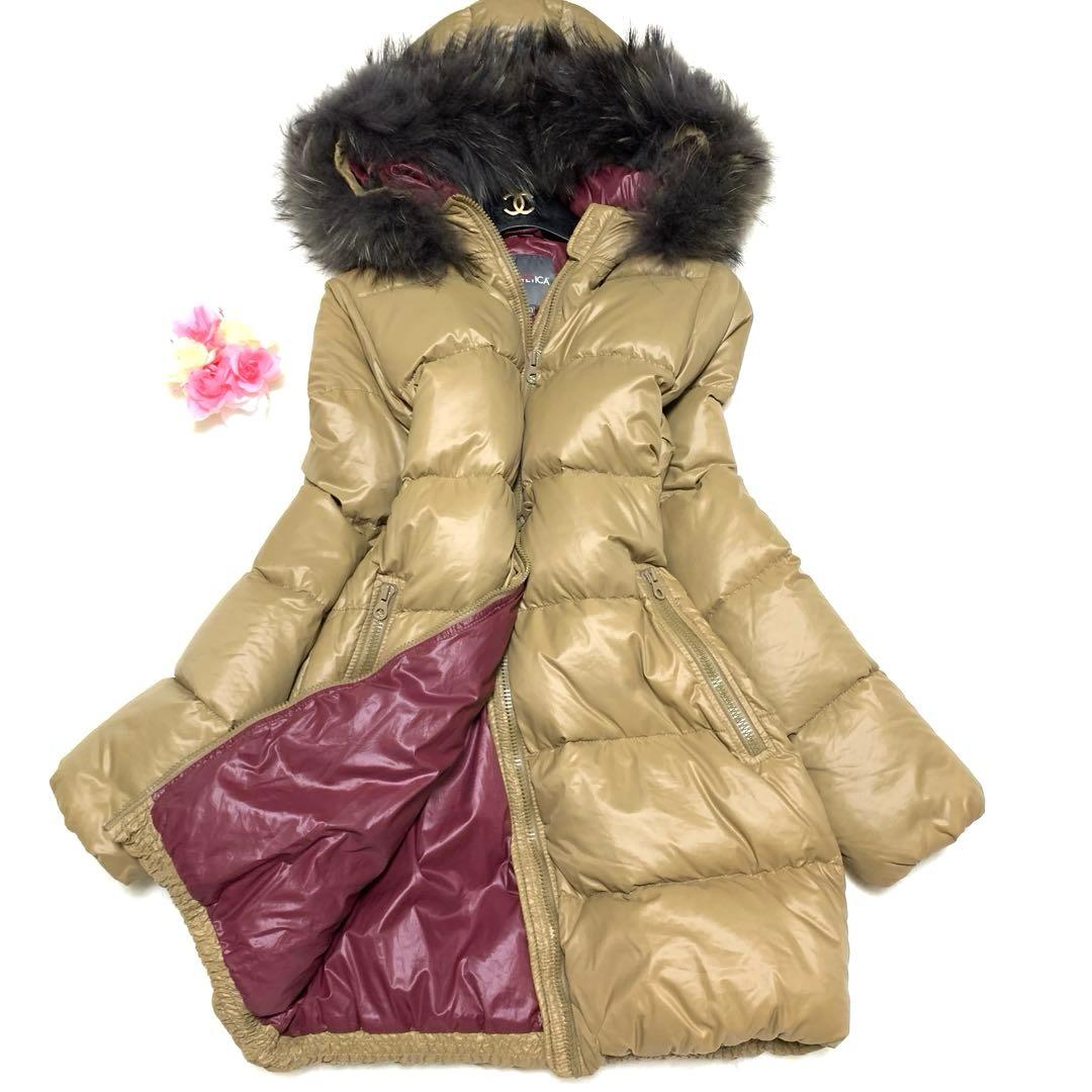 ★未使用級　デュベティカ　ダウンコート❤︎カッパ　2way ❤︎ラクーンファー　ML