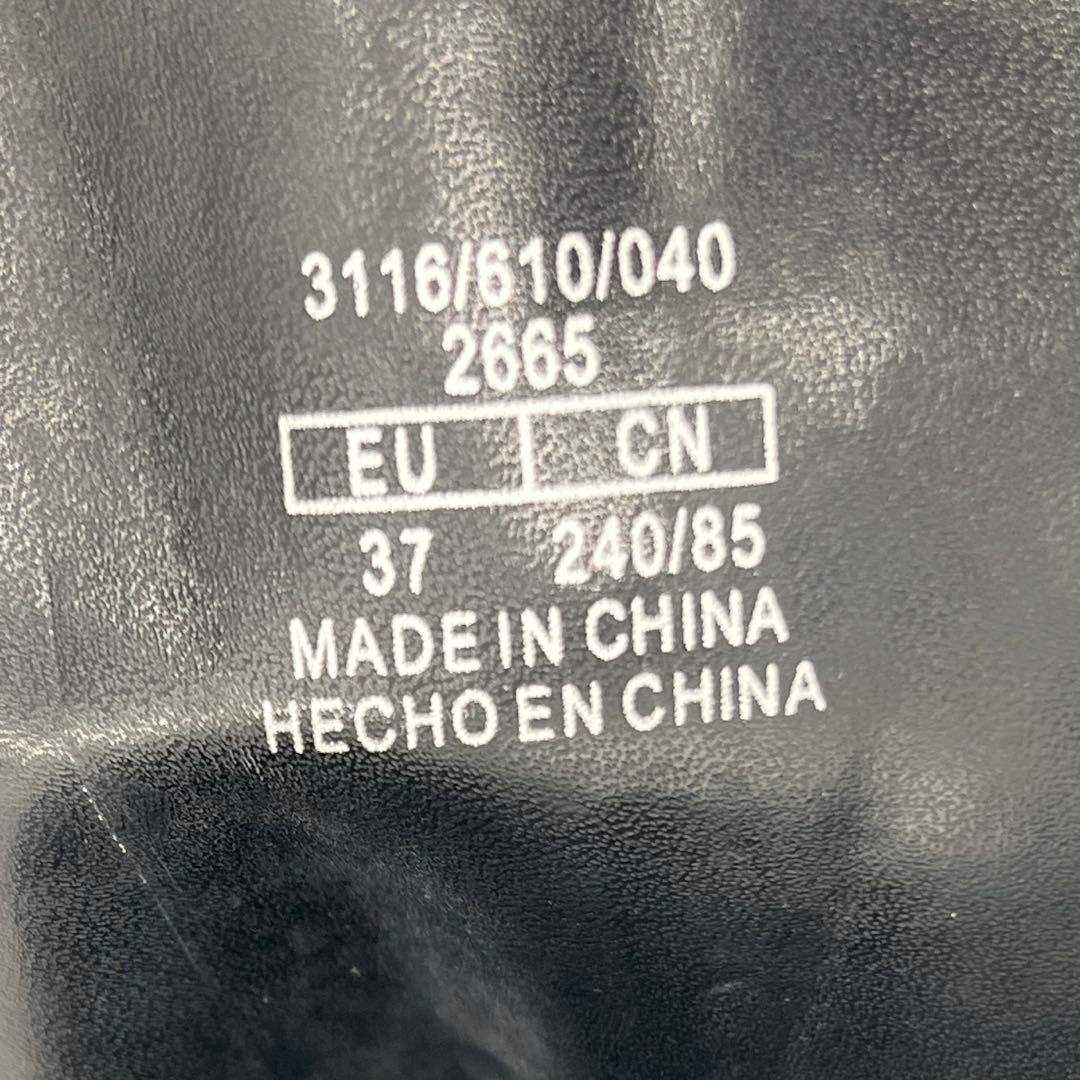 【美品】ZARA ザラ 厚底 ソックスブーツ フロントジップ トラックソール