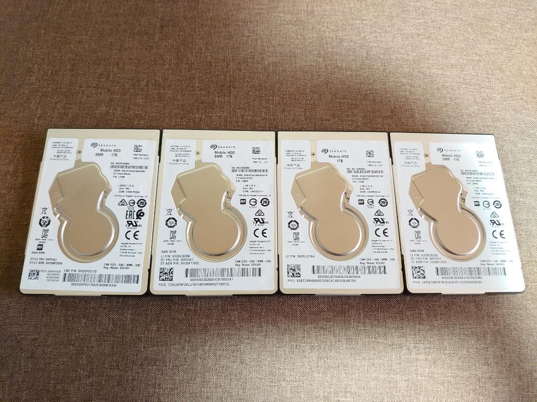 ✨4個セット✨HDD 1000GB✨大容量1TB✨2.5インチ✨06-05