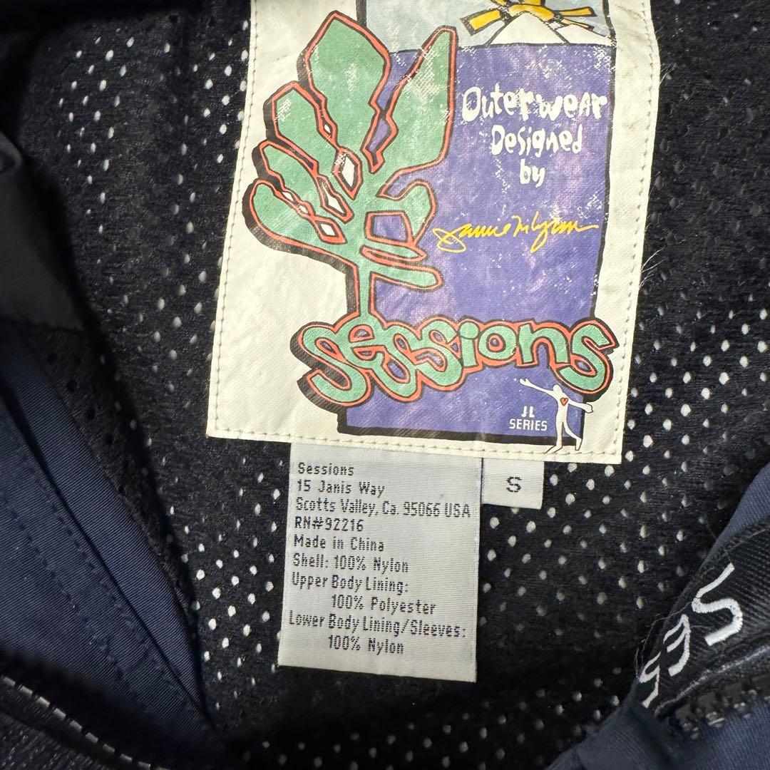 【レア】US古着　90s 00s SESSIONS スノボージャケット　S