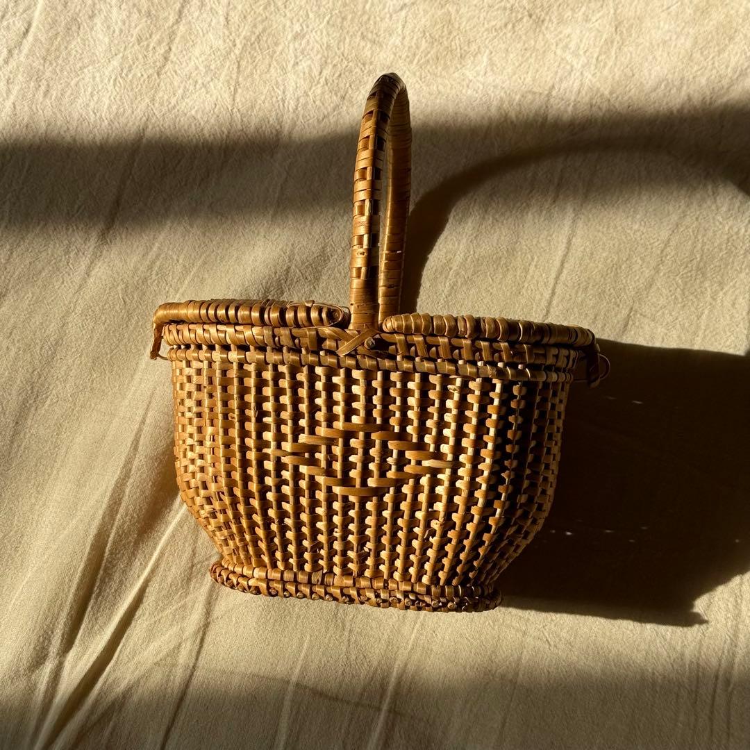 ドールパニエ ミニ籠 人形用バスケット フランスアンティーク