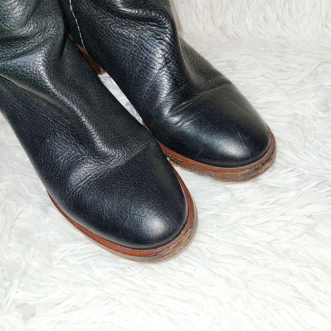 Chloe/クロエ ロングブーツ　Vibram ヒール バックル スタッズ