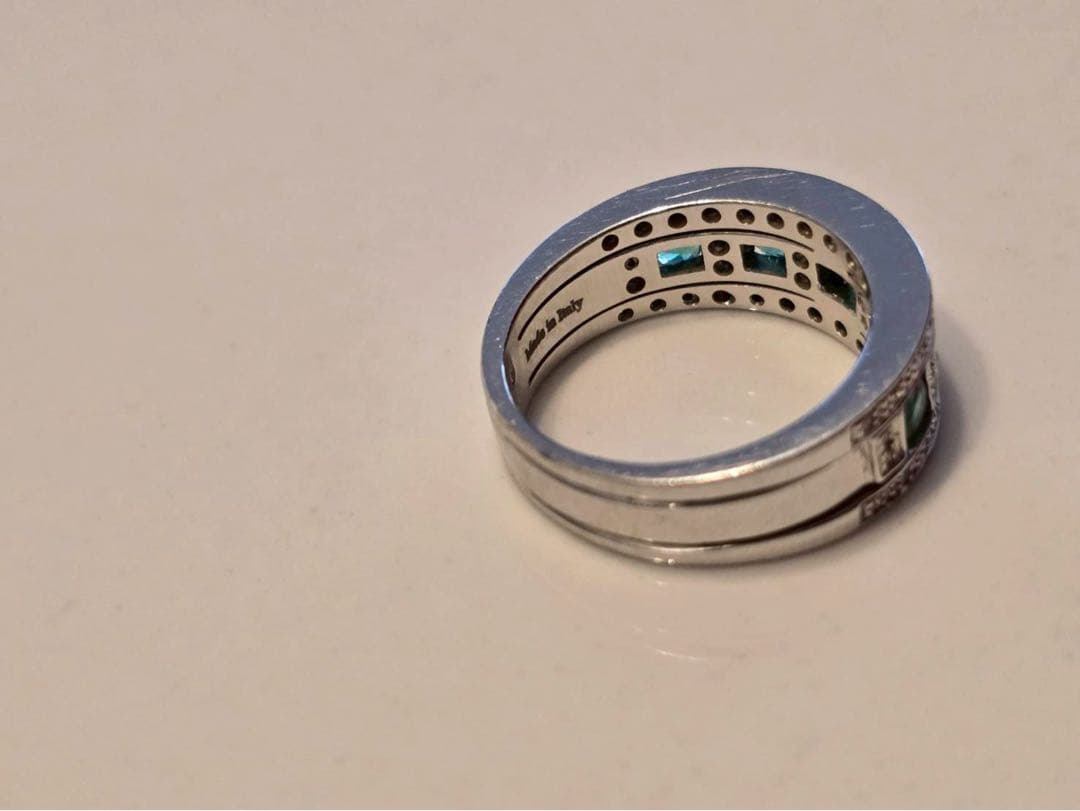 【最終値下げ】DAMIANI 750ベルエポック エメラルド K18WG リング