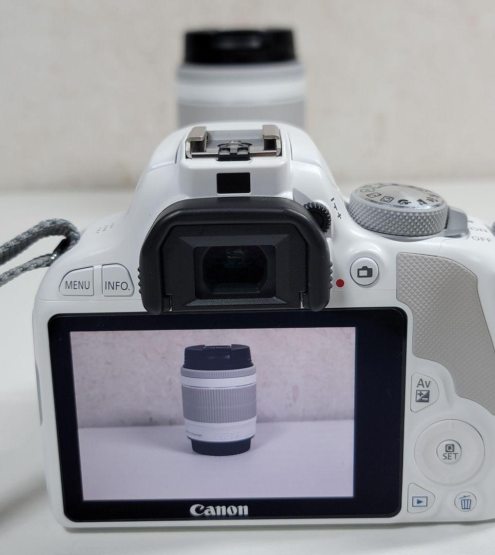Canon EOS Kiss X7 ホワイト 一眼レフカメラ ダブルレンズキット