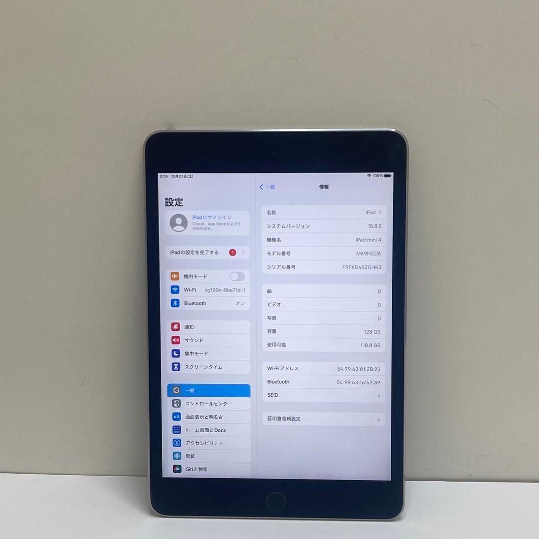 iPad Mini 第4世代 128GB Wi-Fi A1583 93%