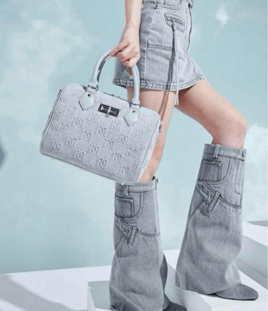 ダーリッチ　エンボスロゴデニムボストンバッグ　ノベルティ