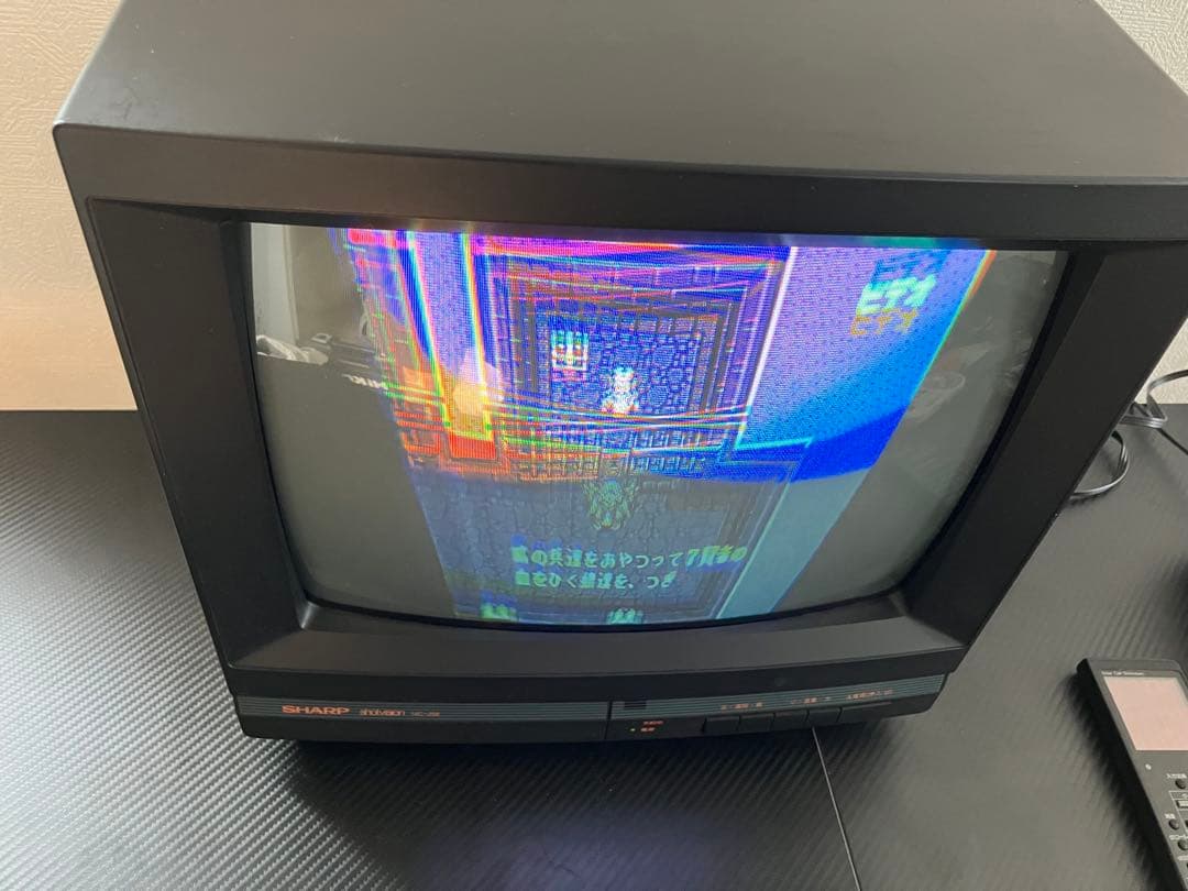 K*u様 【レトロゲーム】シャープ ブラウン管テレビ 14C-J58 1989年